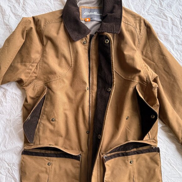 Eddie Bauer Bainbridge Field Jacket Water Resistant Waxed Canvas - Picture 7 of 13